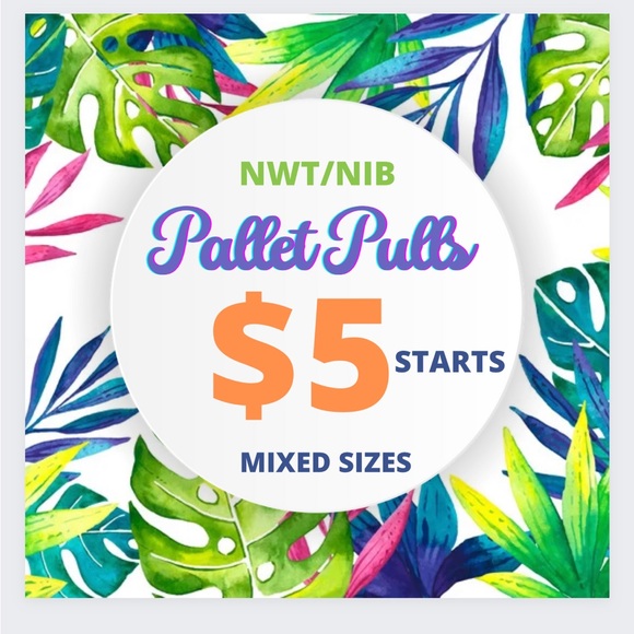 Tops - Random pallet pulls. Item will be shown during the live show.